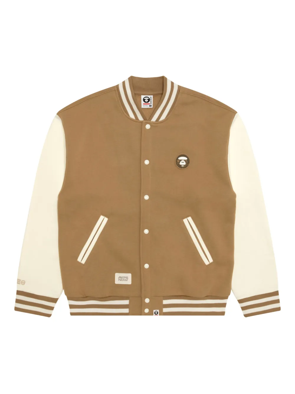 AAPE BY *A BATHING APE® logo-patch bomber jacket | Brown | Image 1