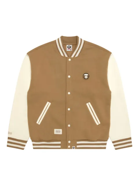 AAPE BY *A BATHING APE® logo-patch bomber jacket 