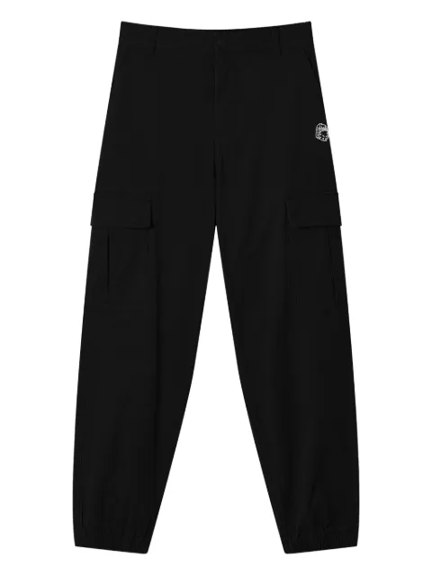 FINGERCROXX embroidered cargo-pocket trousers