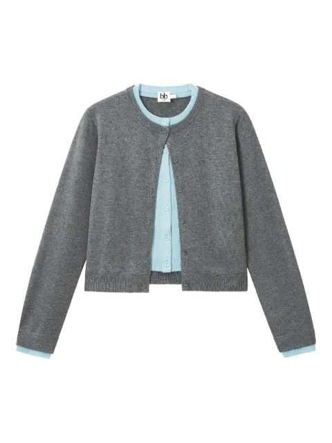b+ab button-detailed cropped cardigan