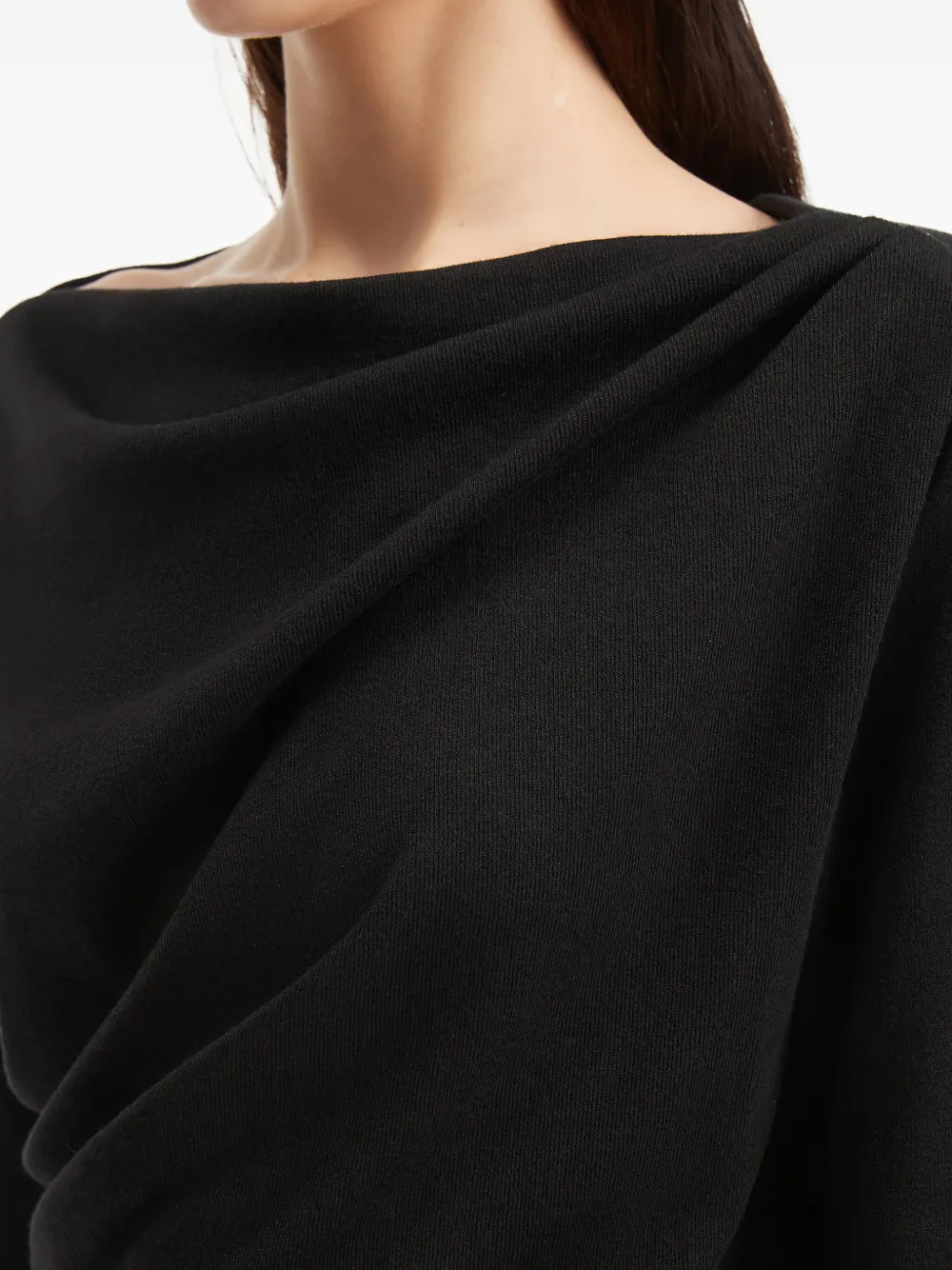 B+ab Draped Wide-leg Set In Black
