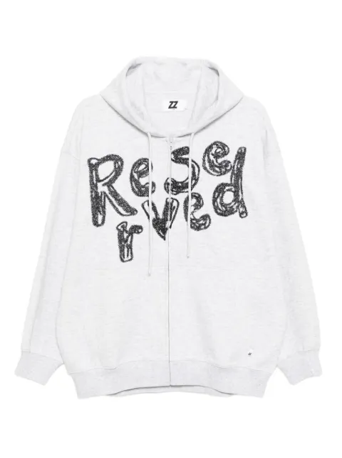 izzue embroidered hoodie