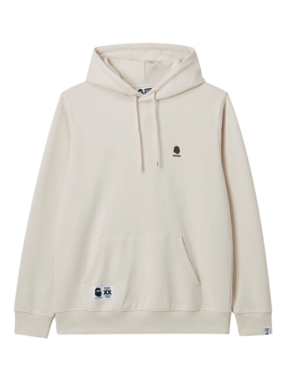 FINGERCROXX embroidered hoodie | Neutrals | Image 1