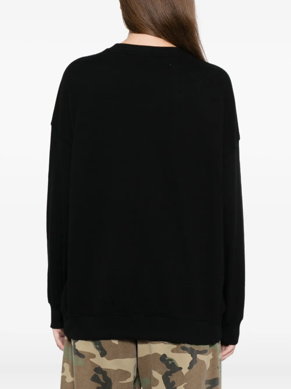 Fingercroxx Graphic-print Sweatshirt In Black