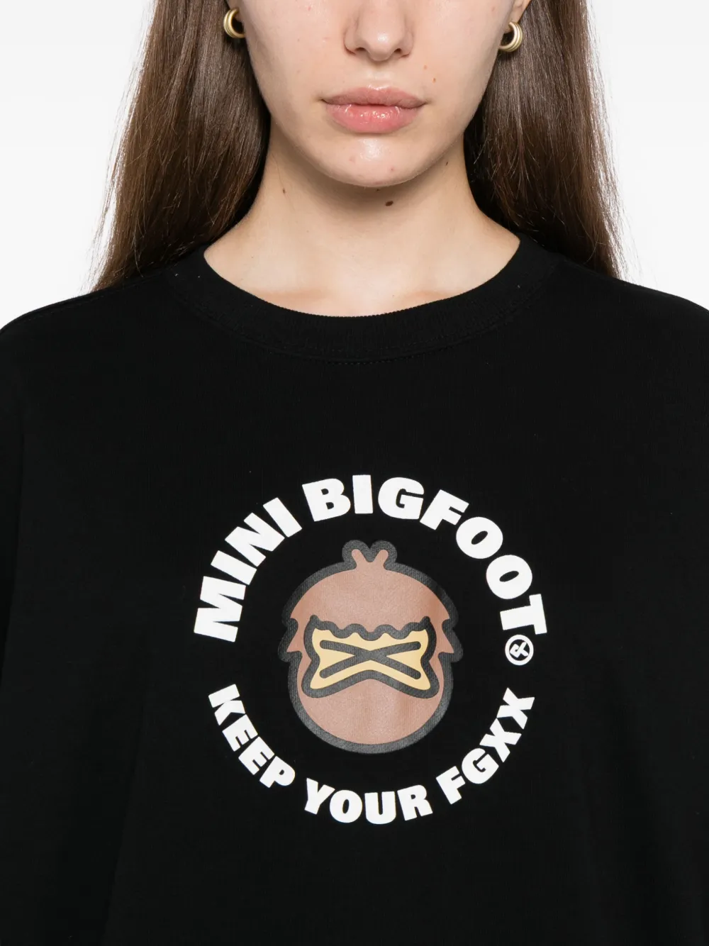 Fingercroxx Graphic-print Sweatshirt In Black