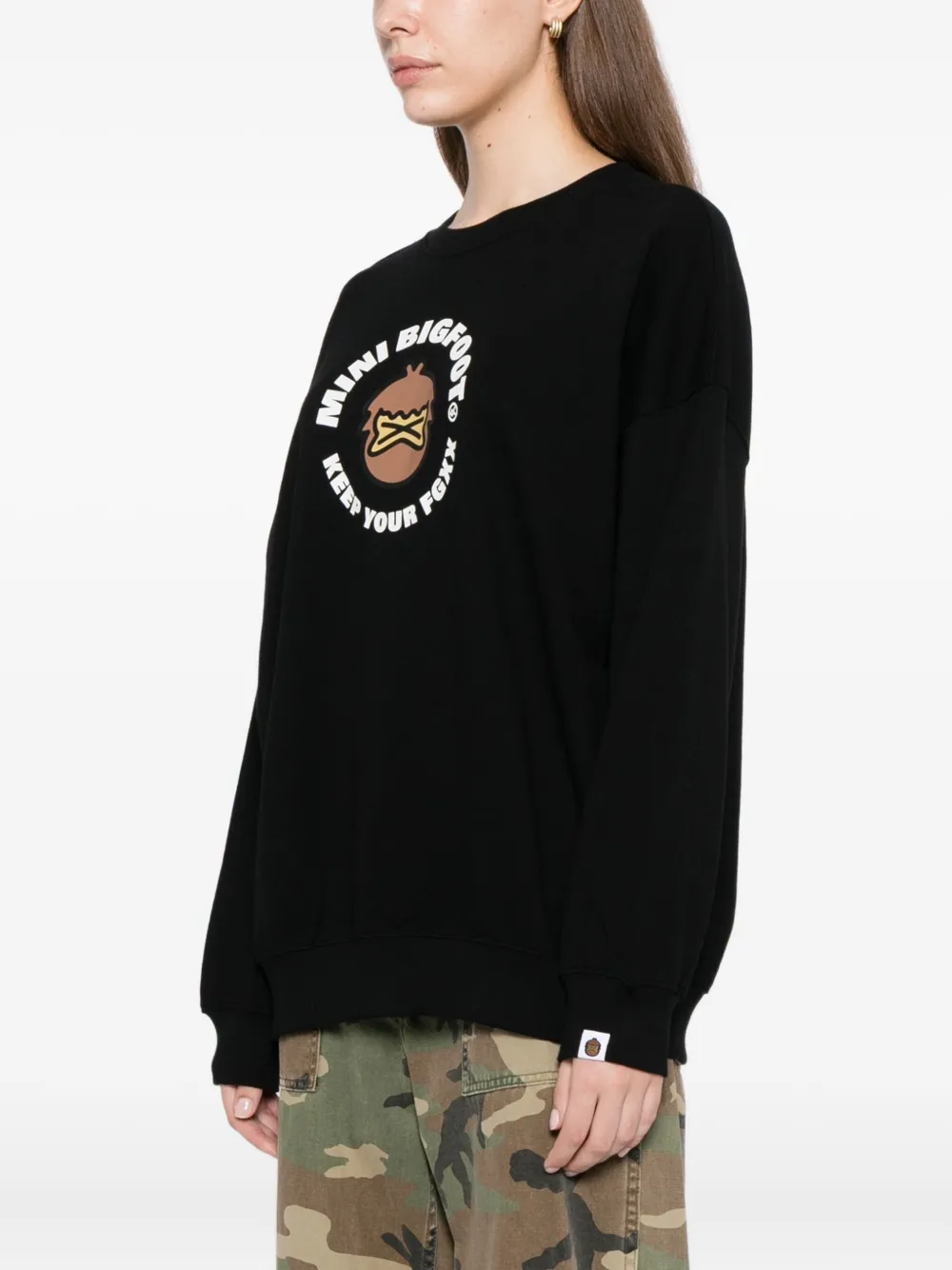 Fingercroxx Graphic-print Sweatshirt In Black