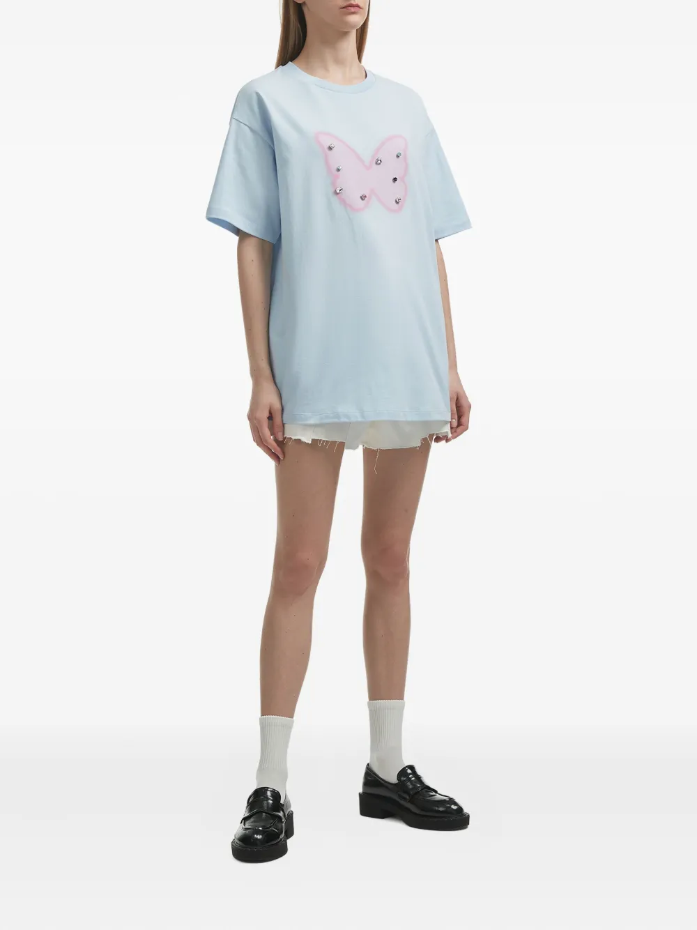 b+ab embellished-butterfly cotton T-shirt | T-Shirts & Jersey Shirts | Image 2