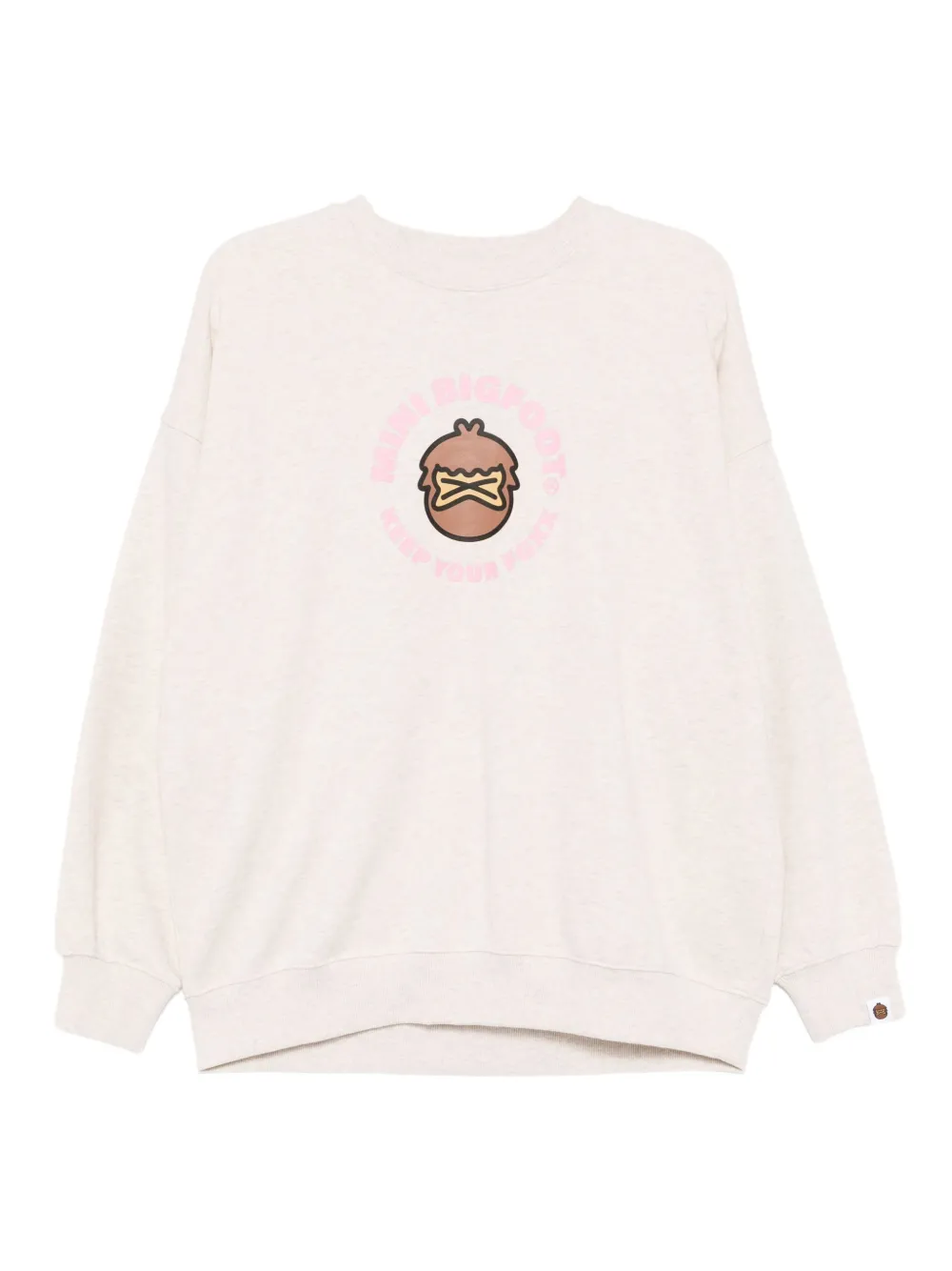 FINGERCROXX graphic-print sweatshirt | Neutrals | Image 1