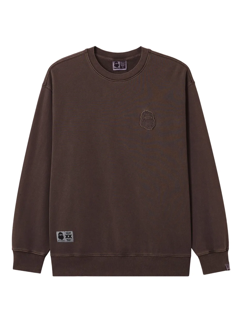 FINGERCROXX embroidered sweatshirt | Brown | Image 1
