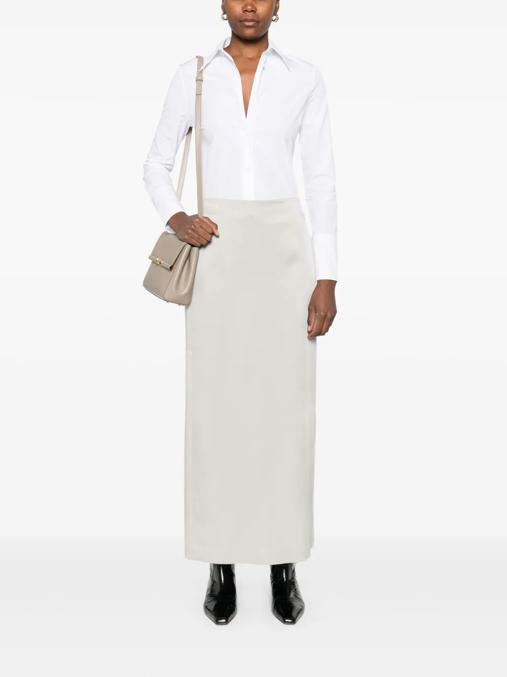 Brunello Cucinelli Straight midi-rok - Grijs