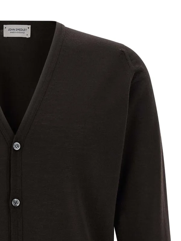 John Smedley ボタン カーディガン | ブラウン | FARFETCH JP