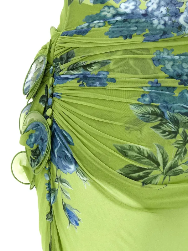 magda butrym green dress Rent Magda Butrym Midi Dress | 36}