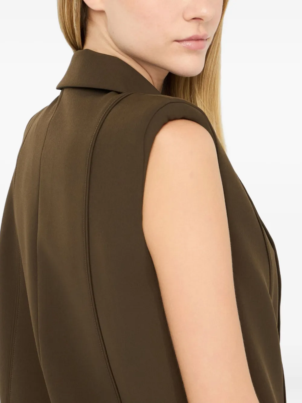 LIU JO Gilet verfraaid met parels Bruin