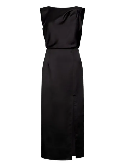 LIU JO satin draped midi dress