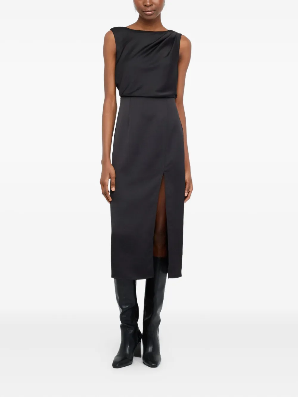 LIU JO Dressy satin dress | Full Length | Image 2