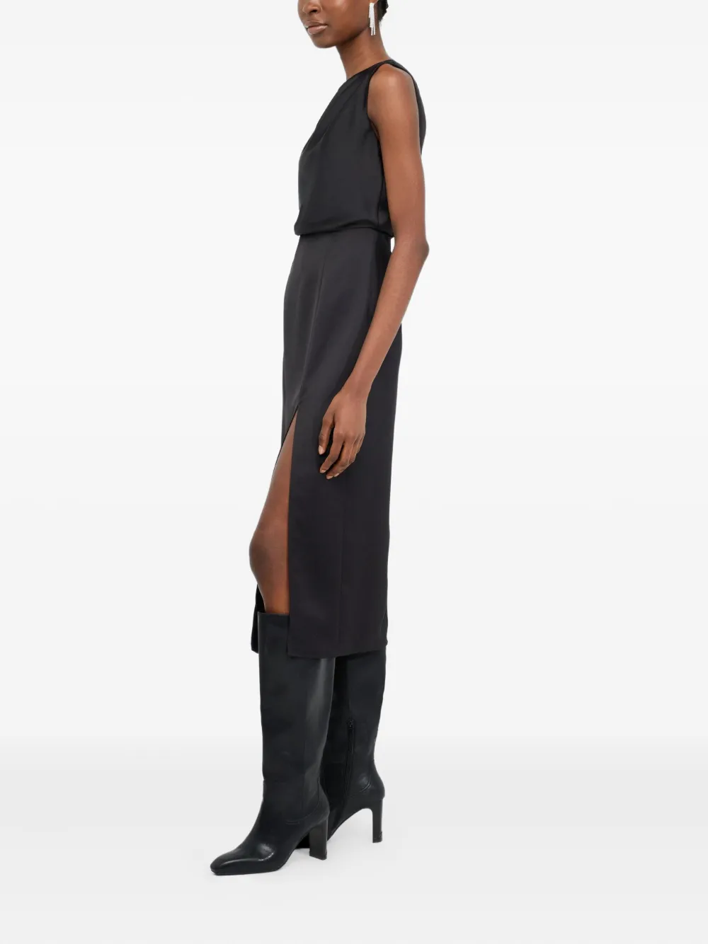 LIU JO Gedrapeerde jurk Zwart