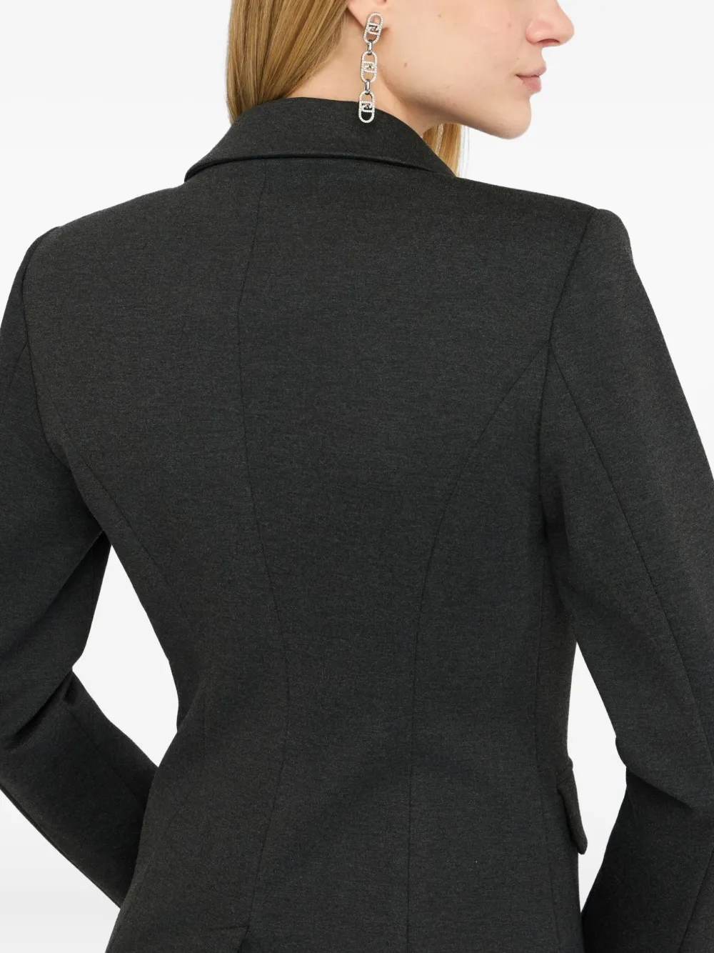 Liu •jo Blazer With Brooch Detail In Black