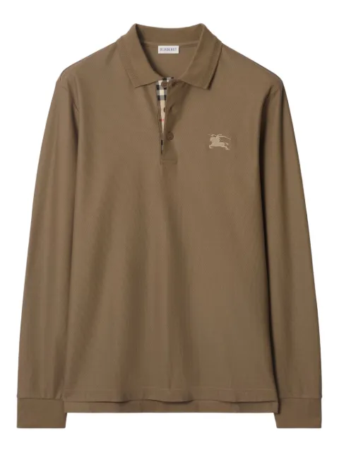 Burberry long-sleeve cotton polo shirt