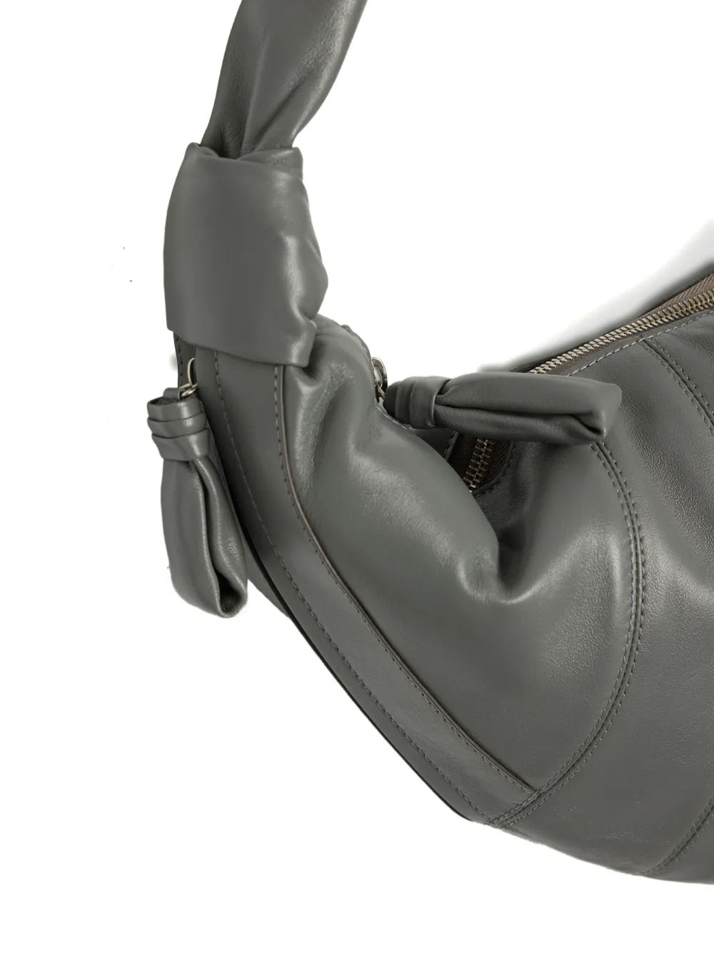 Lemaire Fortune Croissant Shoulder Bag In Gray
