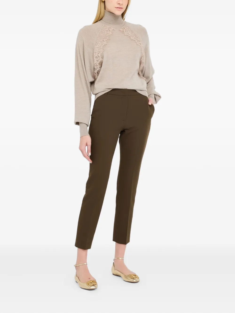 LIU JO Cigarette trousers - Bruin