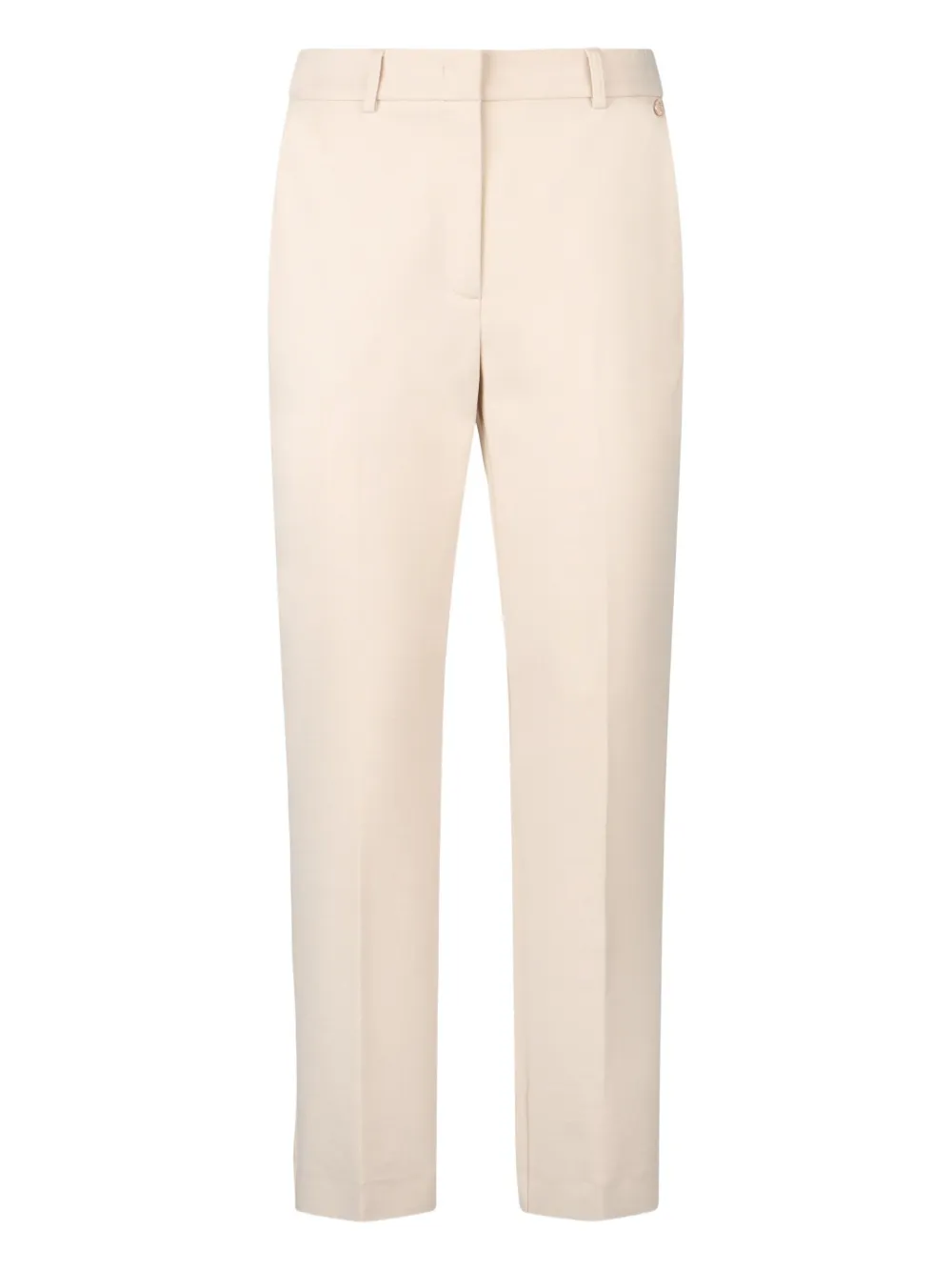 Liu •jo Cigarette Trousers In Neutral