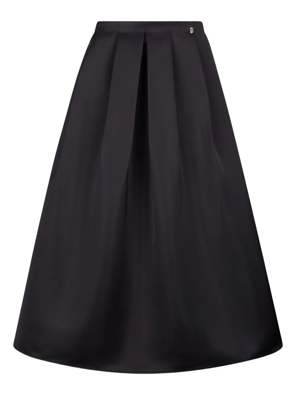 Liu •jo Taffeta Midi Skirt In Black