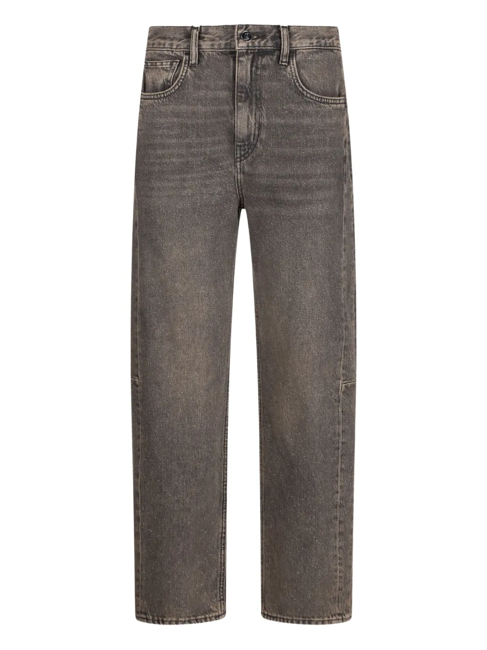LIU JO stonewash logo-patch jeans | Brown | Image 1