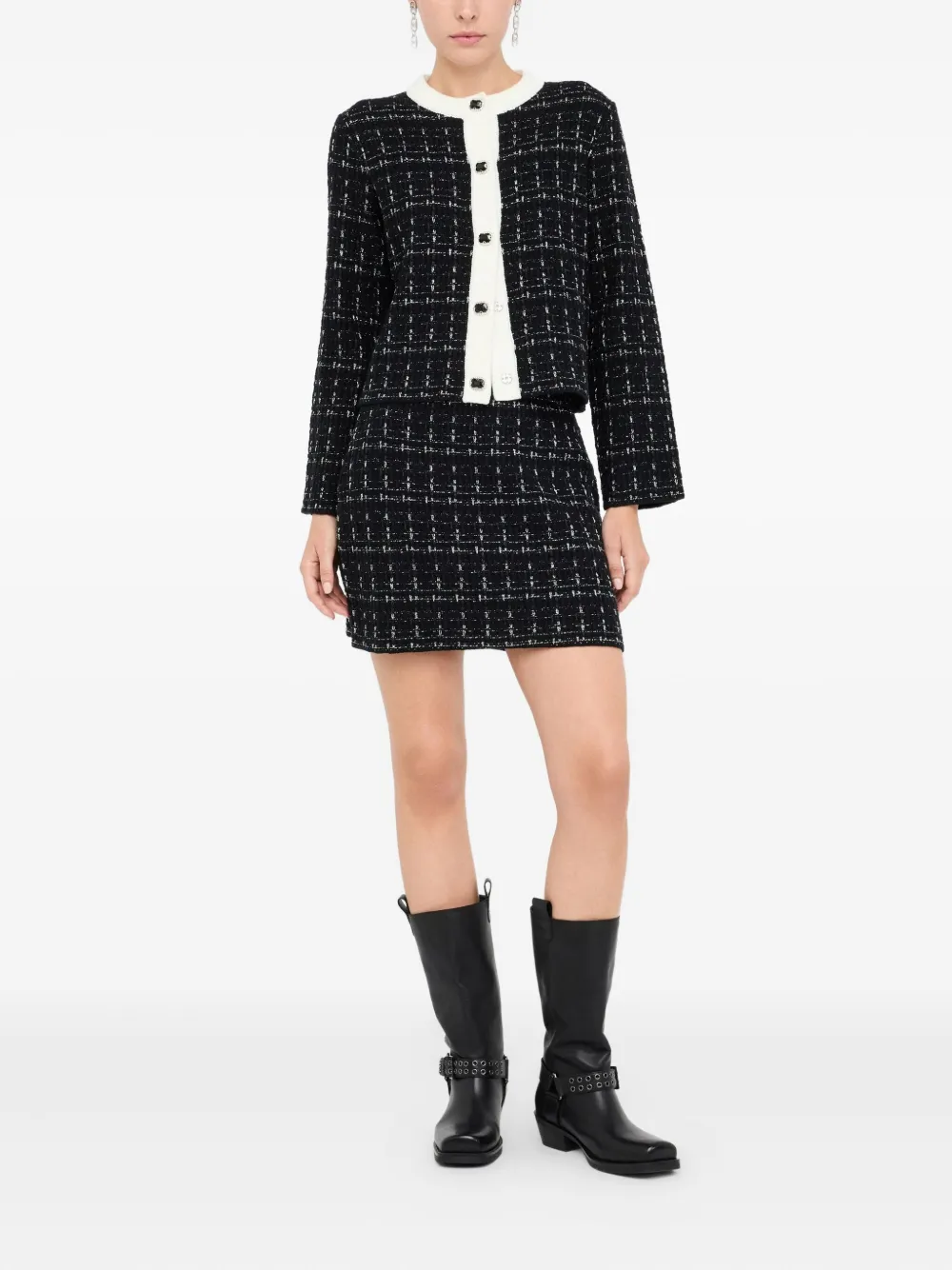 Liu •jo Wool Blend Jacket In Black