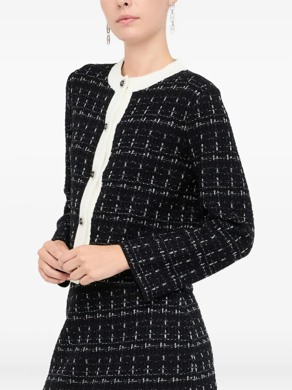 Liu •jo Wool Blend Jacket In Black