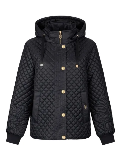LIU JO quilted drawstring-hood jacket