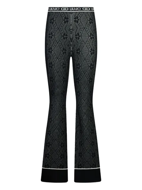 LIU JO graphic-pattern trousers