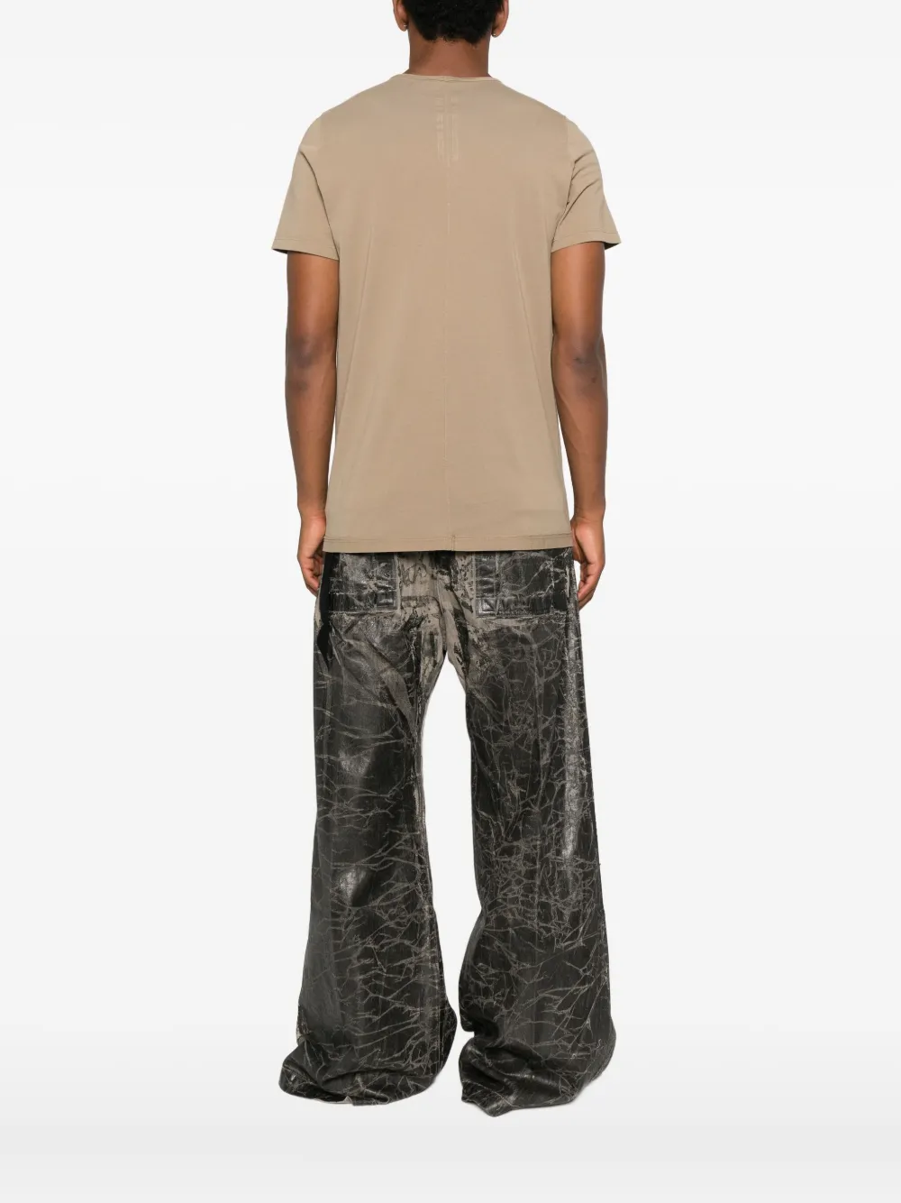 Rick Owens Drkshdw Graphic-print Short-sleeve T-shirt In Burgundy
