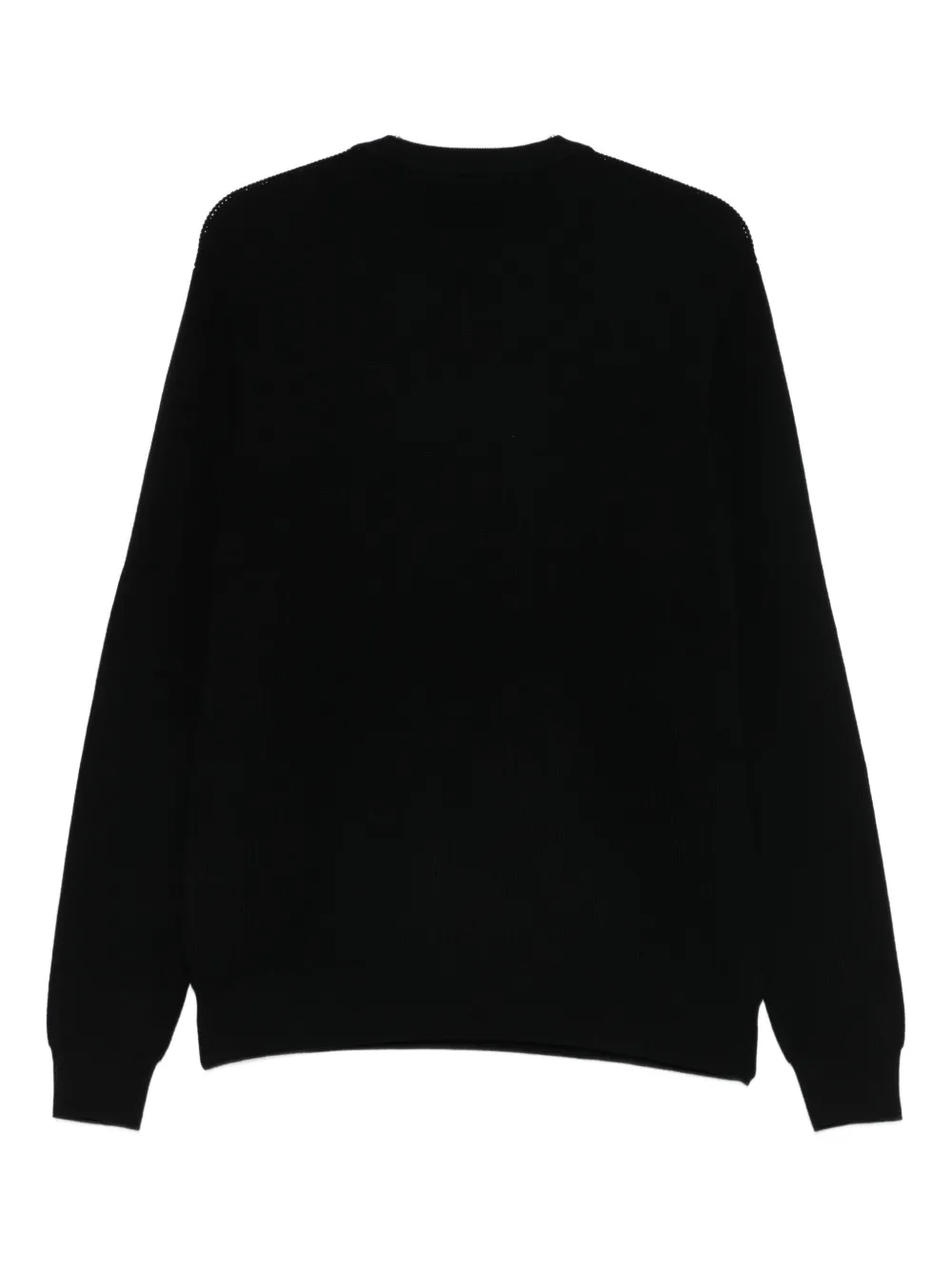 ASPESI ribbed crew-neck sweater - Zwart