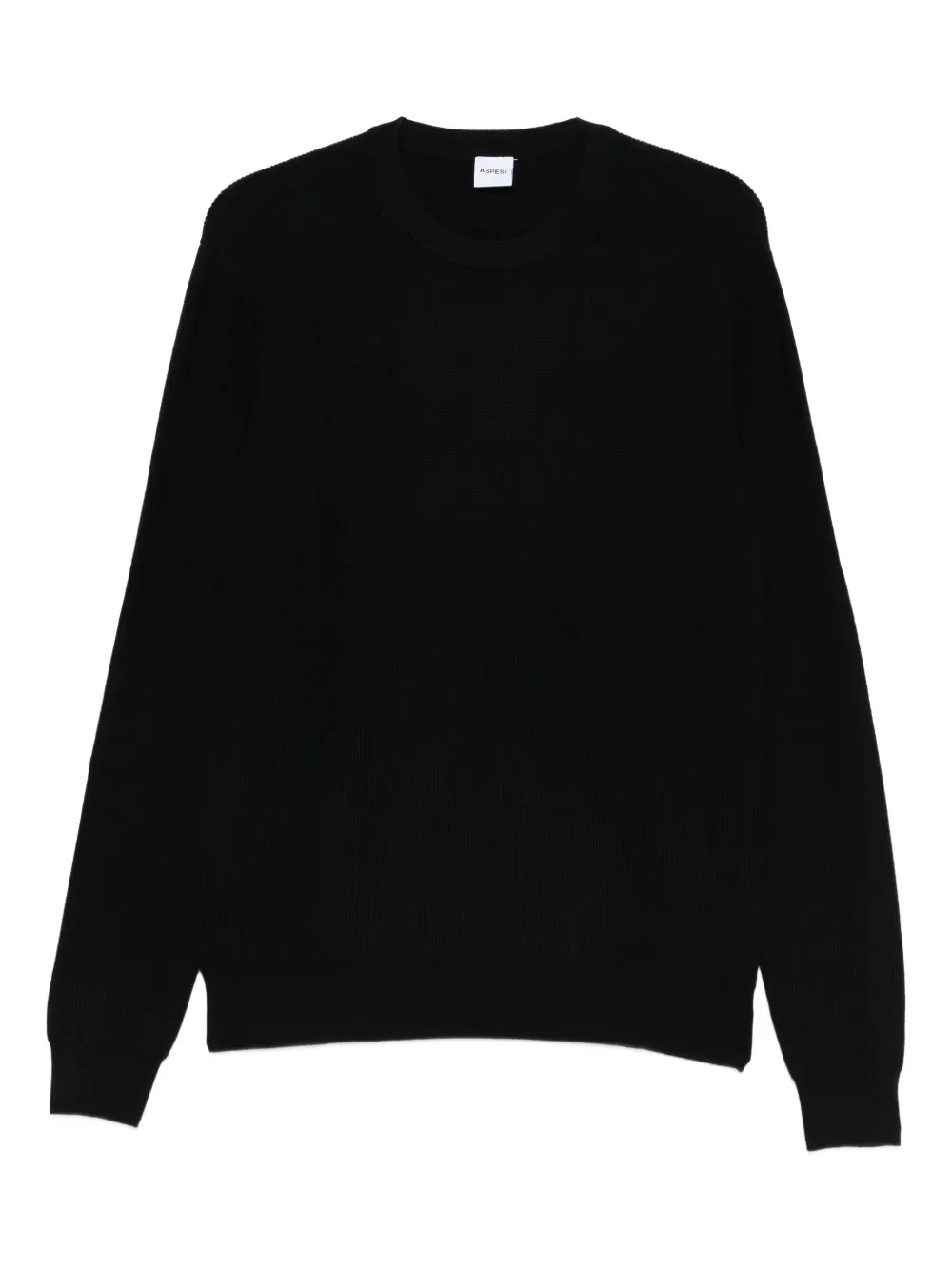 ASPESI ribbed crew-neck sweater | Black | Image 1