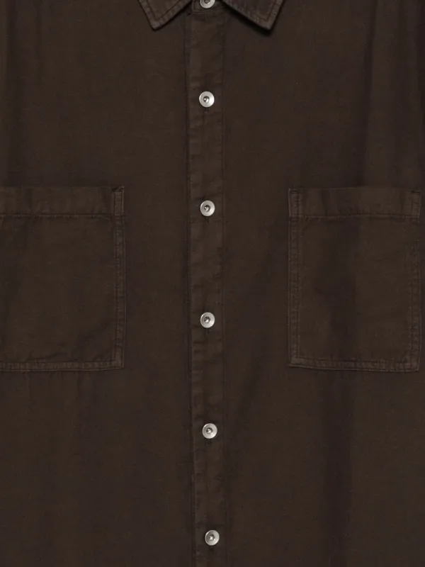 Rick Owens DRKSHDW ボタンポケット シャツ | ブラウン | FARFETCH JP