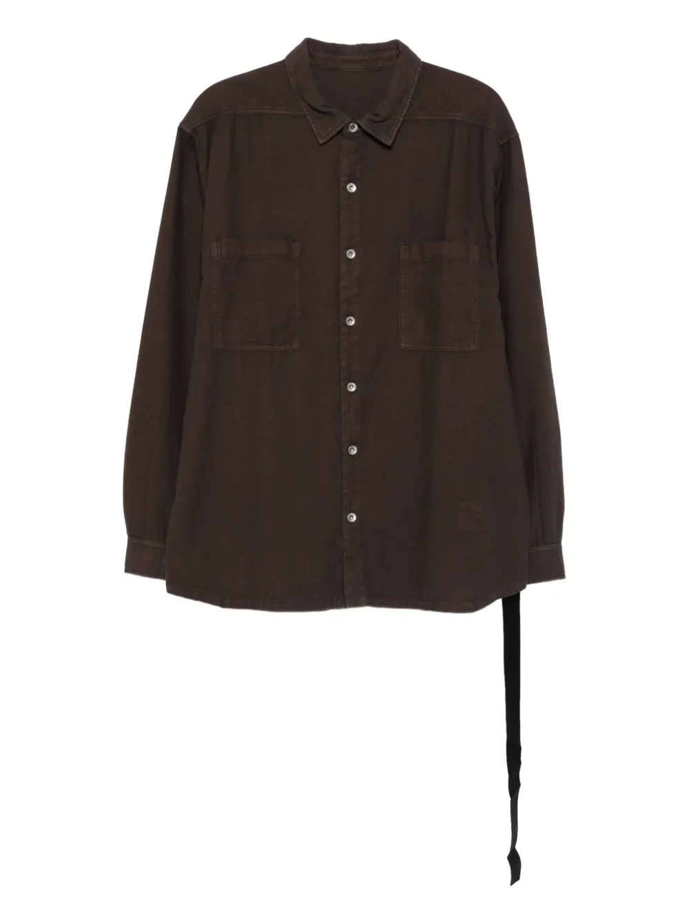 Rick Owens DRKSHDW button-fastening pocket shirt | Brown | Image 1