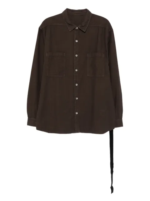 Rick Owens DRKSHDW camisa con bolsillo con botón
