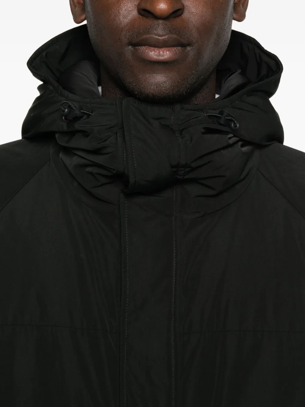 Aspesi Pinguino Hooded Padded Jacket In Black