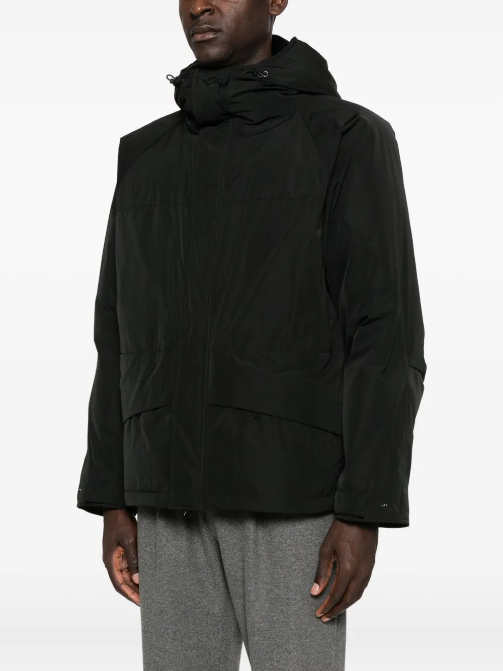 Aspesi Pinguino Hooded Padded Jacket In Black