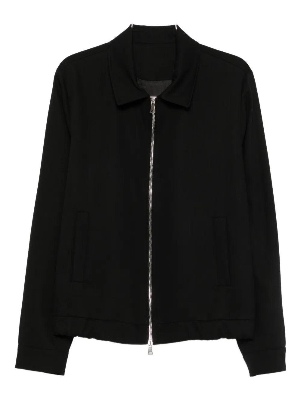Costumein Zip-front Collared Jacket In Black