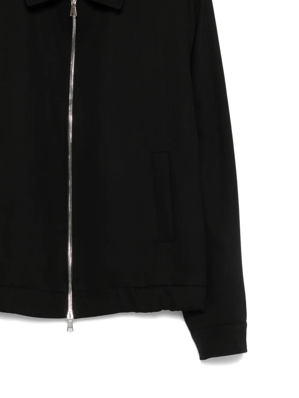 Costumein Zip-front Collared Jacket In Black