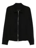 Costumein zip-front collared jacket - Black