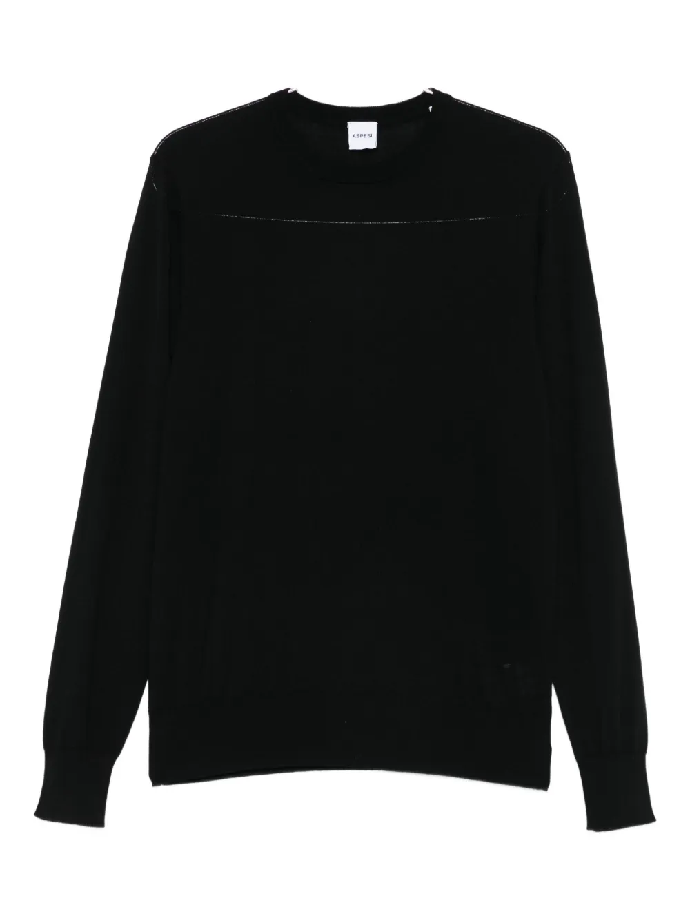 Aspesi Crew-neck Sweater In Black