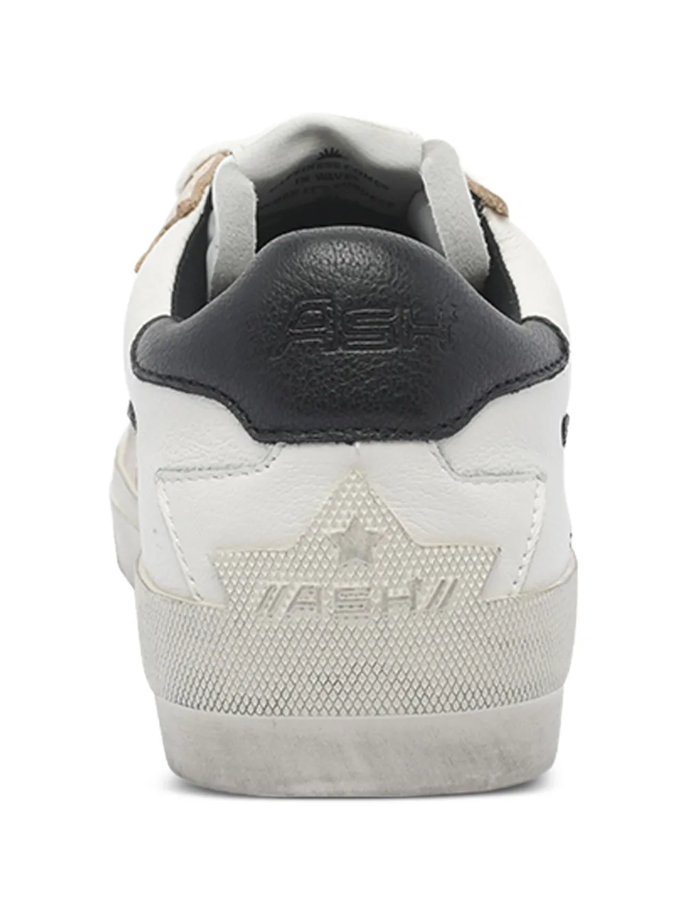 Ash Moonlight glitter-logo leather sneakers White