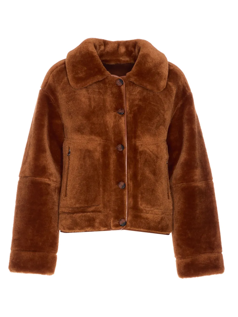 Urbancode button-fastening jacket | Brown | Image 1