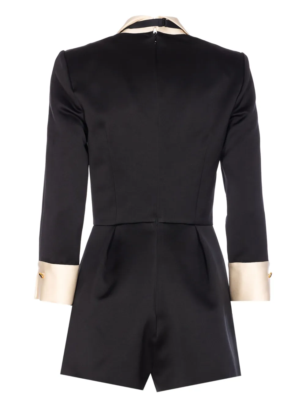 Elisabetta Franchi tie-detail playsuit - Zwart
