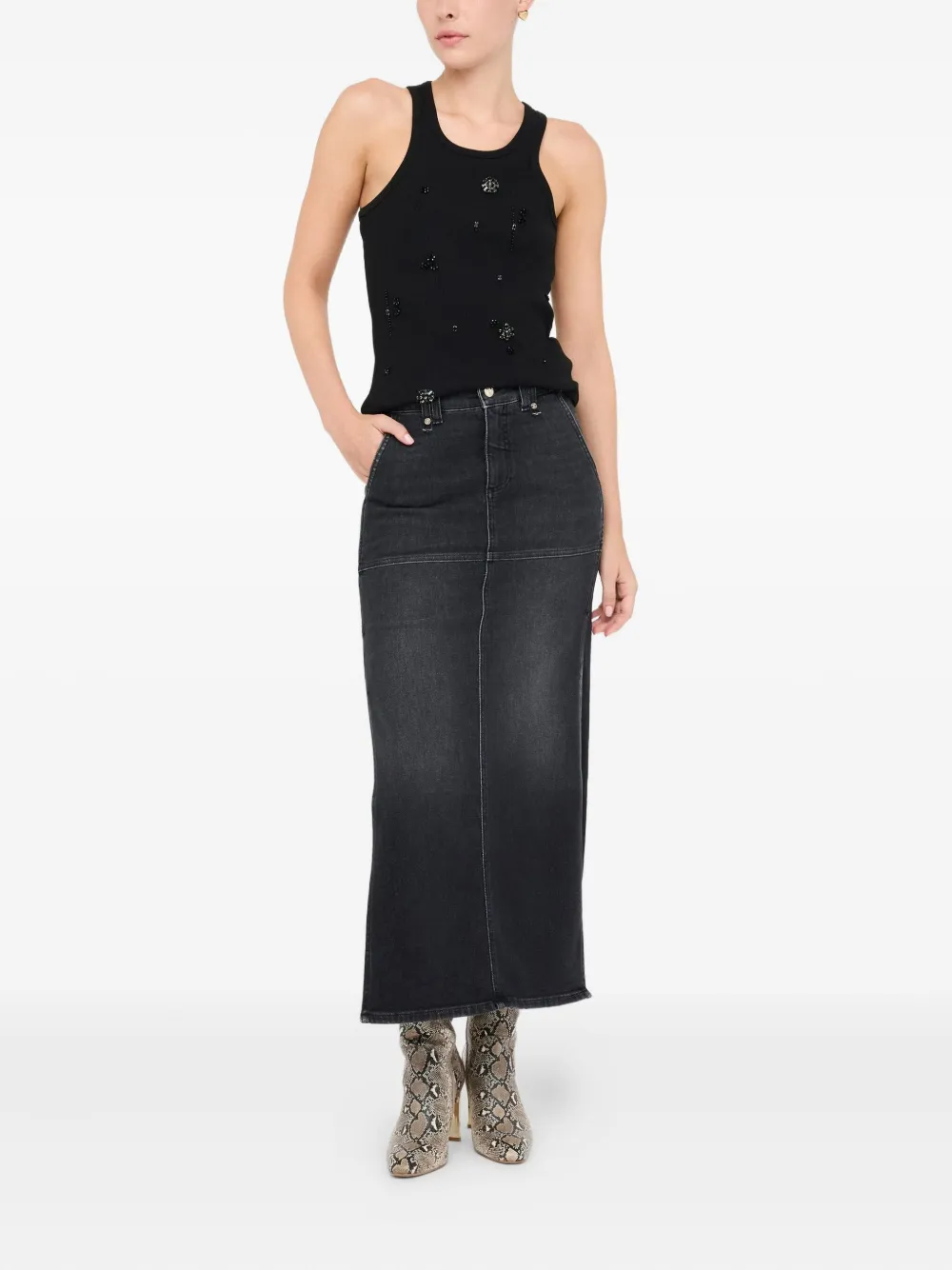 LIU JO Rock mit Schlitz | Jeansröcke | Image 2