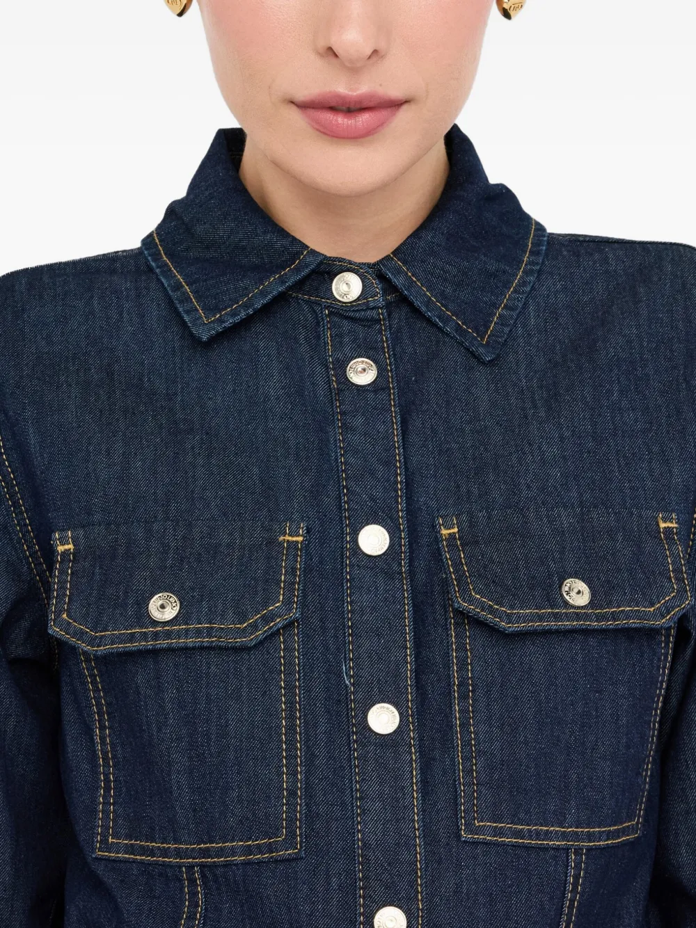 Liu •jo Denim Shirt In Blue