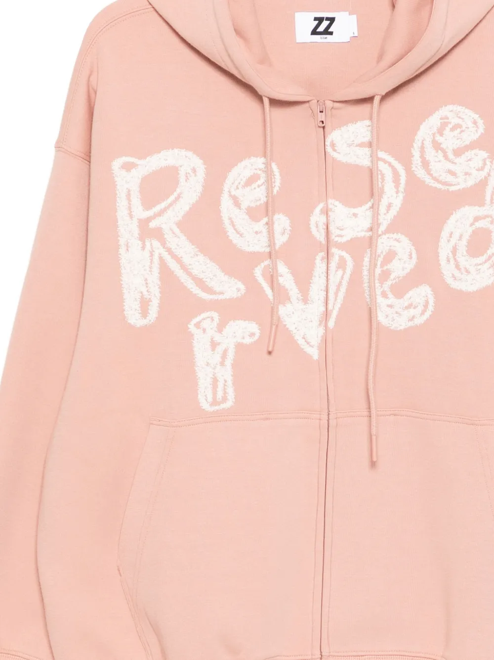 Izzue Embroidered Hoodie In Pink