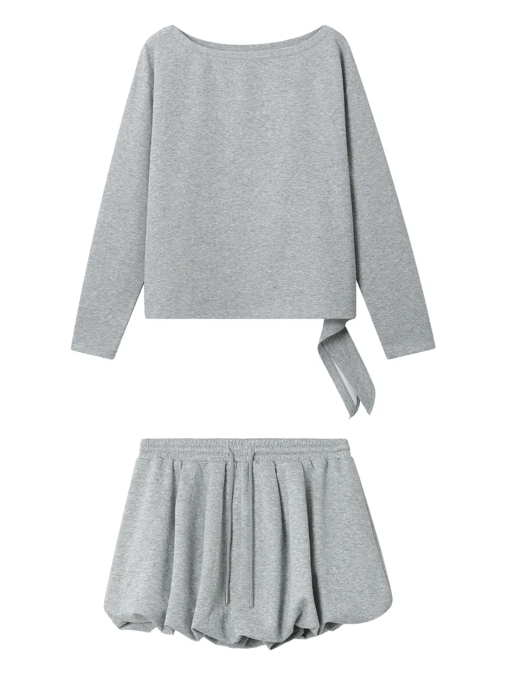 b+ab boat-neck balloon-hem set | Grey | Image 1